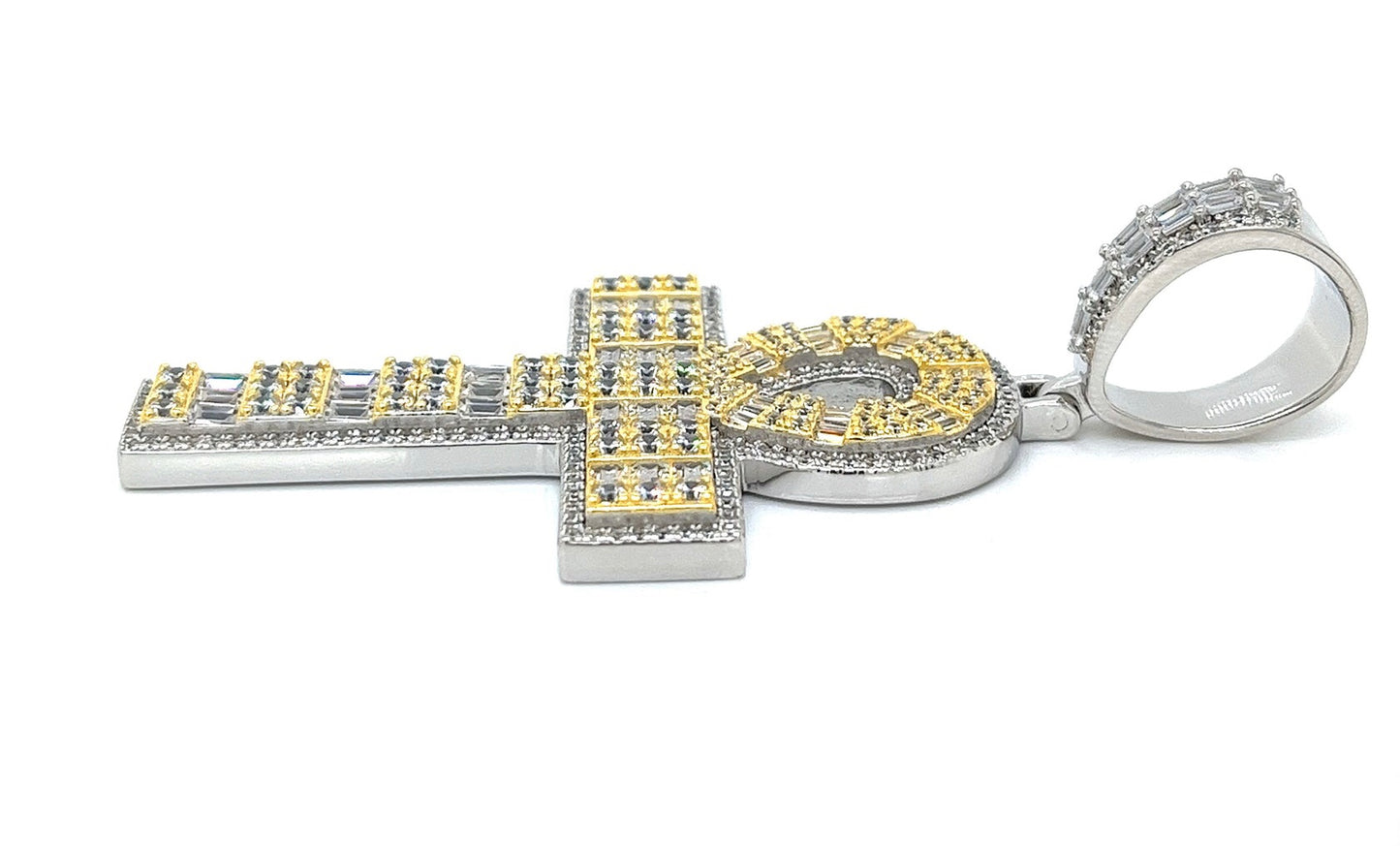 925 Sterling Silver Rhodium plated or 14k Gold plated with Cubic Zirconia Stones