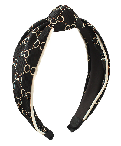 Circle & Dot Link Print Headband