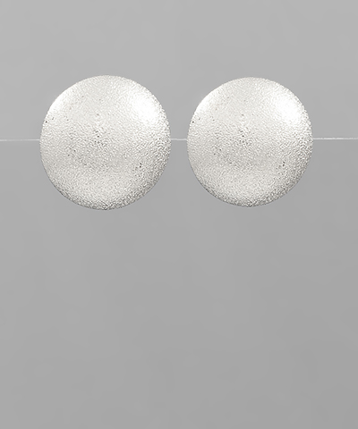 Textured Dome Clip on Earrings