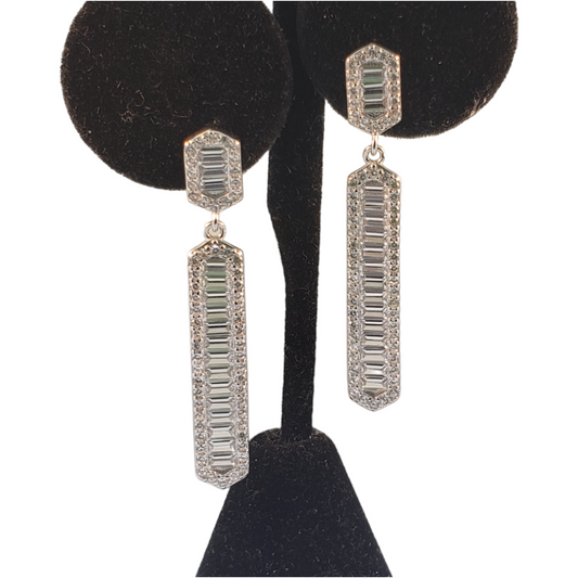 Baguette Bar Earrings