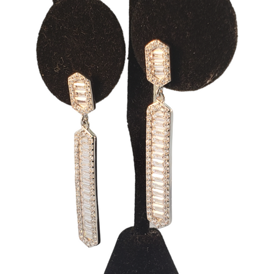 Baguette Bar Earrings