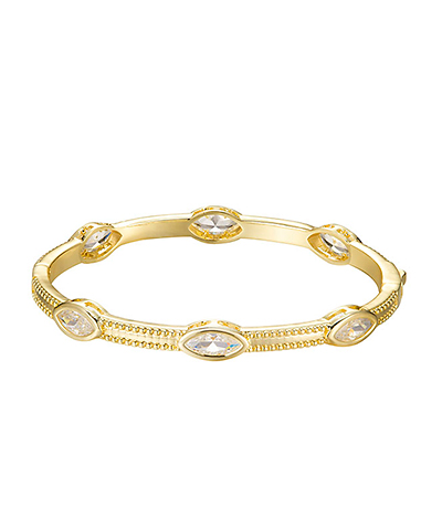 CZ Marquise Station Bracelet