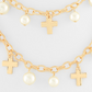 Cross & Pearl Layered Necklace