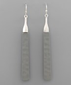 Hammered Bars Earrings