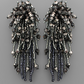 Bead Fringe Cluster Earrings