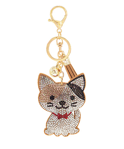 Bow Tie Kitten Keychain