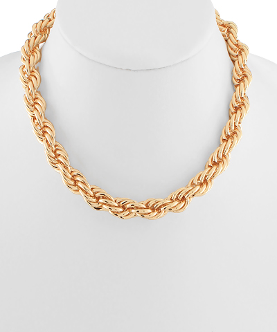 Twisted Bold Chain Choker