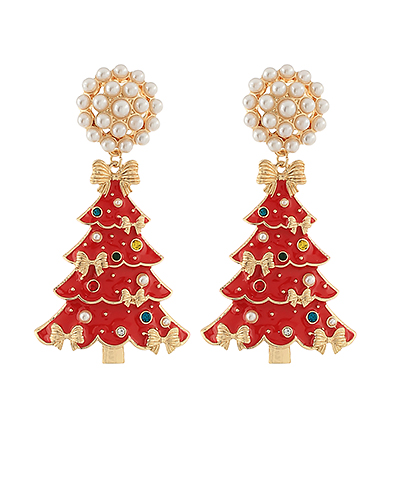 Christmas Tree Drop Earrings