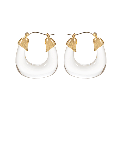 Rounded Square Clear Hoops