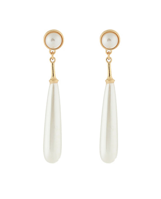 Pearl Teardrop Dangle Earrings