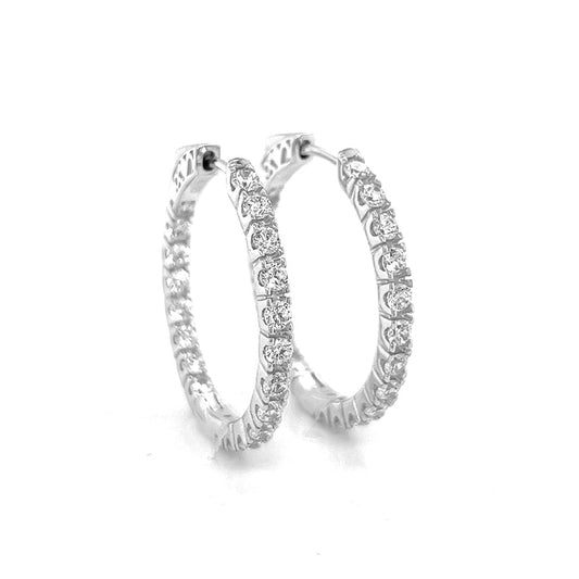 Cz Hoop earrings