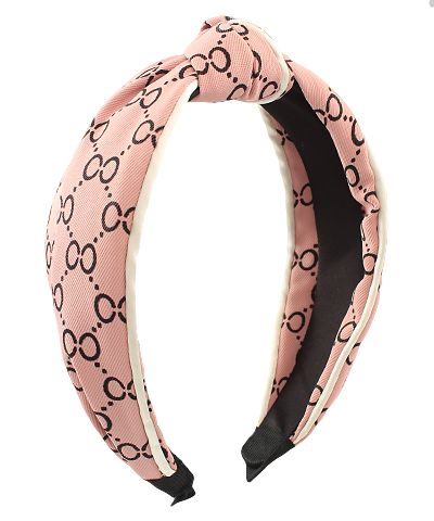 Circle & Dot Link Print Headband