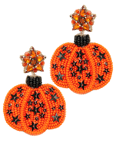 Halloween Star & Pumpkin Earrings