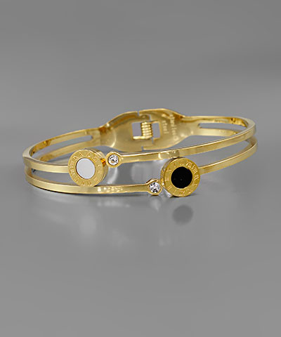 Disk Clip Bracelet