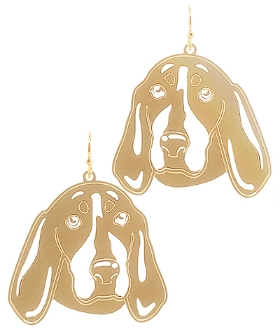 Coonhound Filigree Earrings