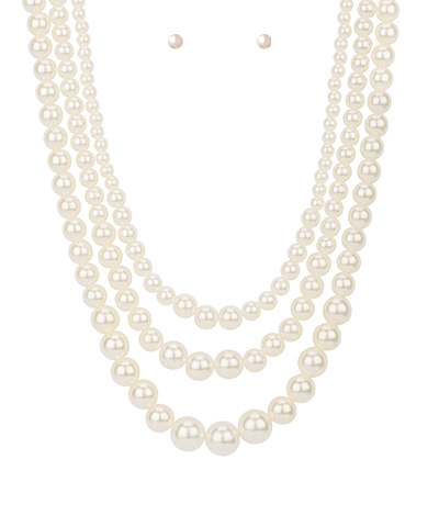 Pearl Beads Necklace Set