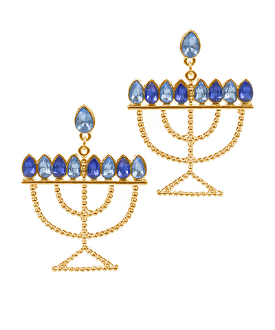 Hanukkah Menorah Hypoallergenic Earrings