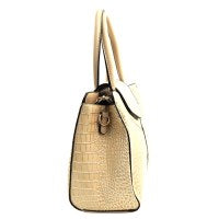 Fashionable Faux Snake Skin Handbag with Matching Wallet Set