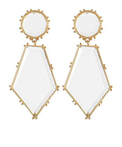 Rhombus & Round Statement Earrings