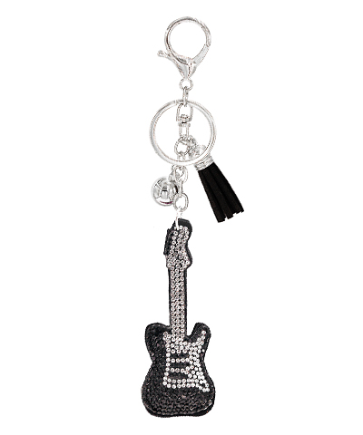 Crystal Guitar Keychain