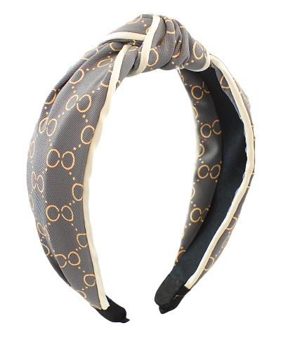 Circle & Dot Link Print Headband