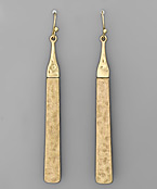 Hammered Bars Earrings