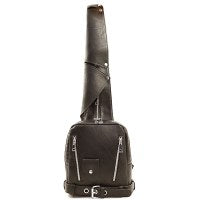 Faux Leather Sling Backpack