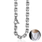 Stylish 9mm Silver Stainless Steel Cable Link Chain Necklace