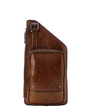 Fashion Faux Leather Men's Sling Backpack