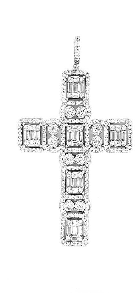 Cross pendant Made of 925 silver rhodium plated