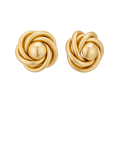 Love Knot Metal CLIP Earrings