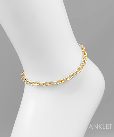 Ball U Chain Anklet