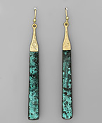 Hammered Bars Earrings