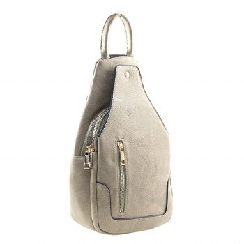 Fashionable faux leather sling bag