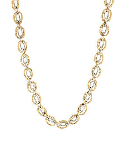 Double Oval Chain Necklace