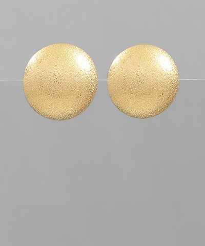 Textured Dome Clip on Earrings