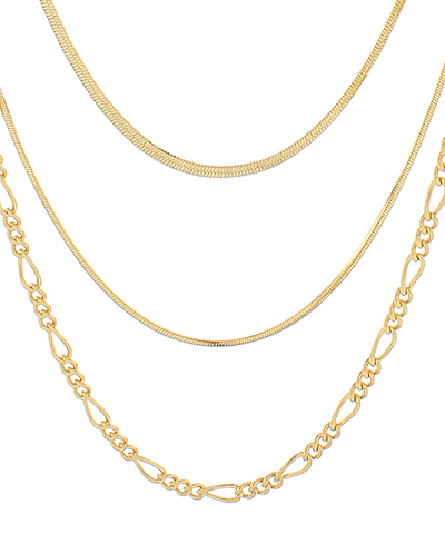 Snake Chain Triple Layer Necklace