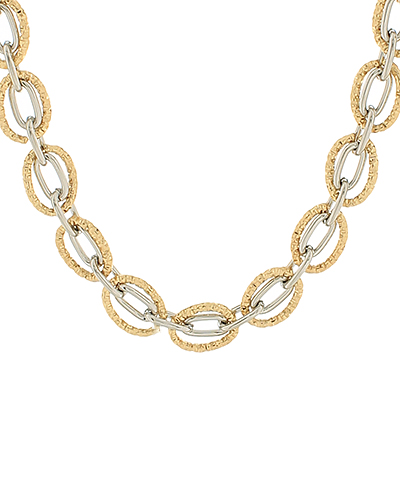 Double Oval Chain Necklace