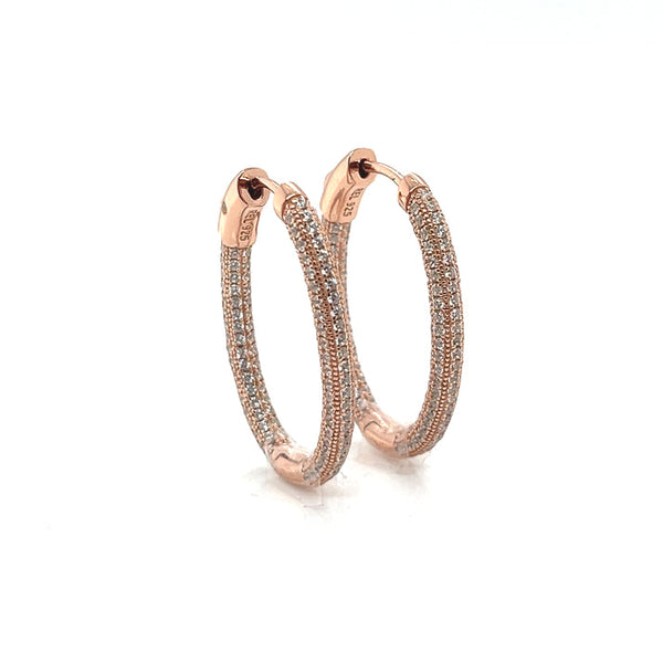 Hoop Earring with CZ