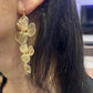 Linear Filigree Flower Earrings