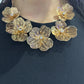Filigree Flower Jewelry Set – Earrings &Necklace