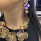 Filigree Flower Jewelry Set – Earrings &Necklace