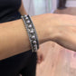 Antique Dome Hoop & Bangle Bracelet Set