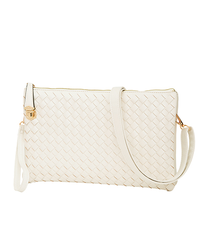 Woven Leather Crossbody