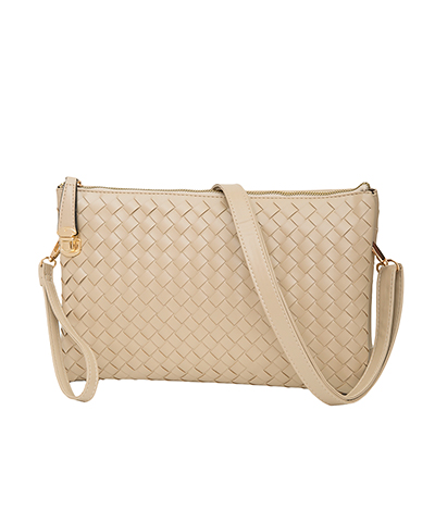 Woven Leather Crossbody