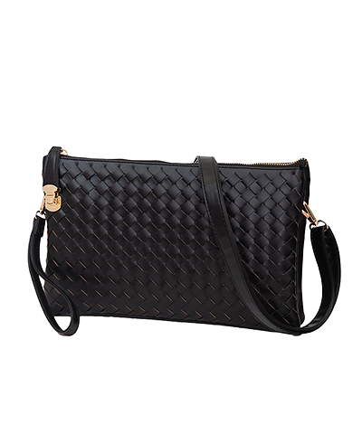 Woven Leather Crossbody