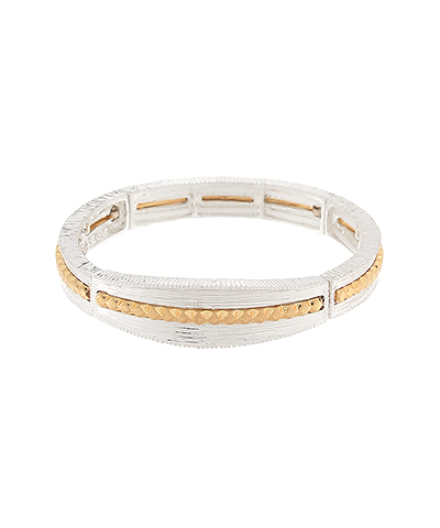 Two Tone Brushed Bracelet