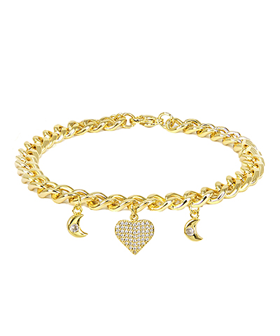 Heart Charm Bracelet