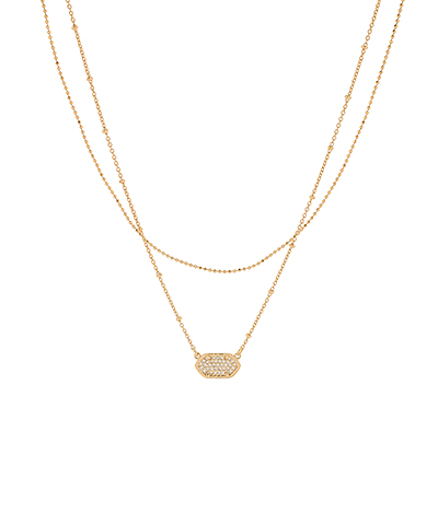 Pave CZ Pendant Necklace