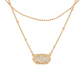 Pave CZ Pendant Necklace